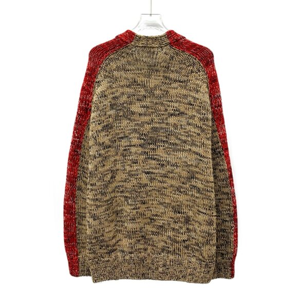 Loewe Color-block wool V-neck knit cardigan - Picture 2 of 7